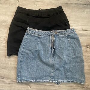 Two Denim Skirts